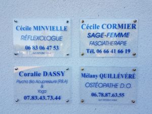 plaques cabinet paramédical marmande